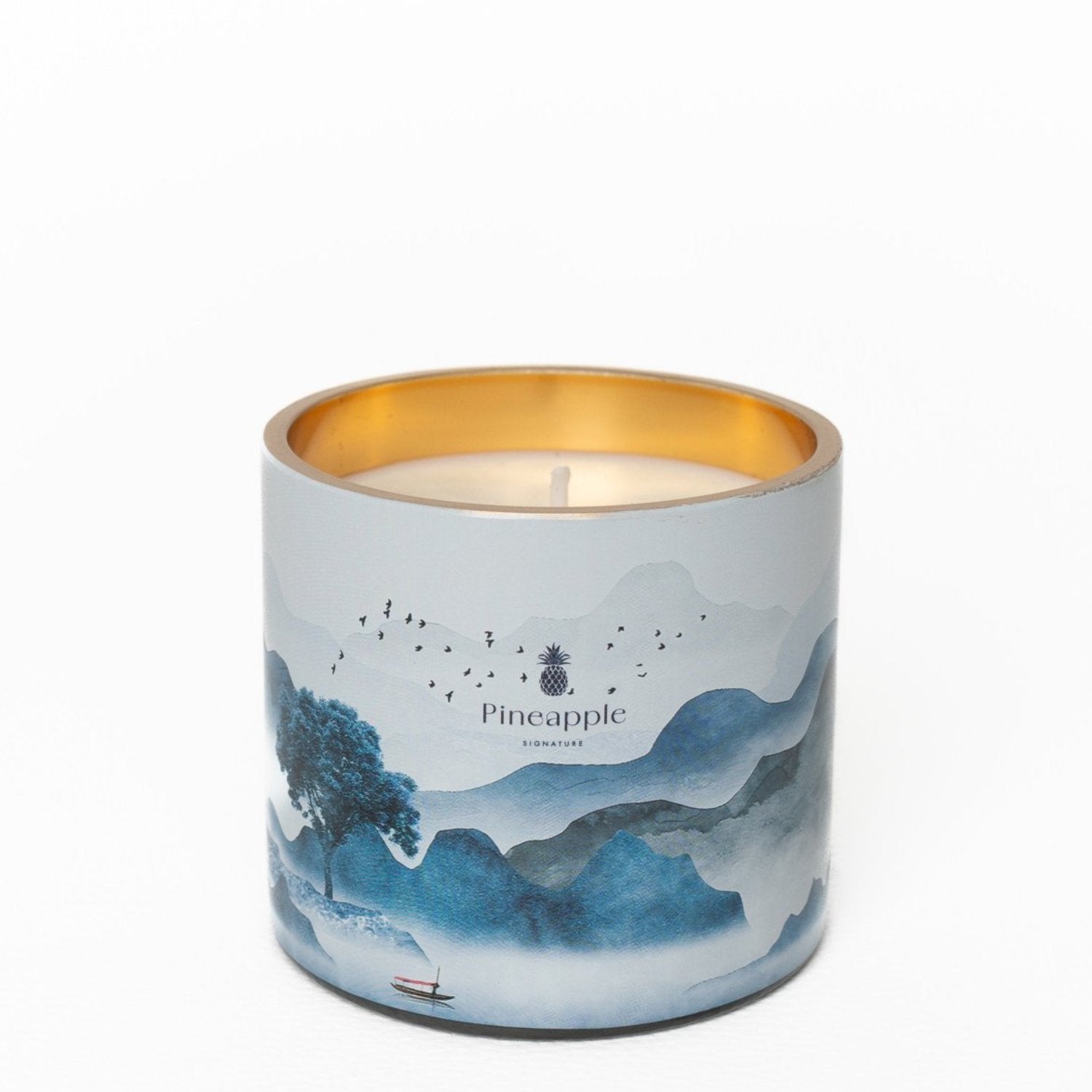 Bougie parfumée en cire végétale décor brume mystérieuse